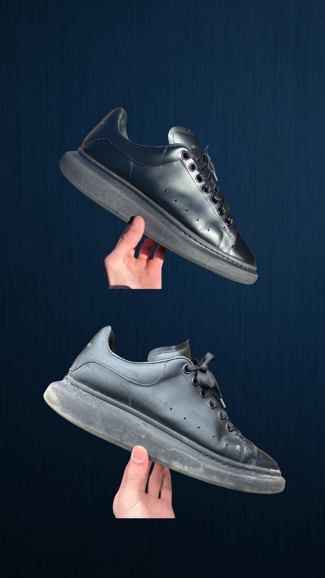 Résultat restauration sneaker