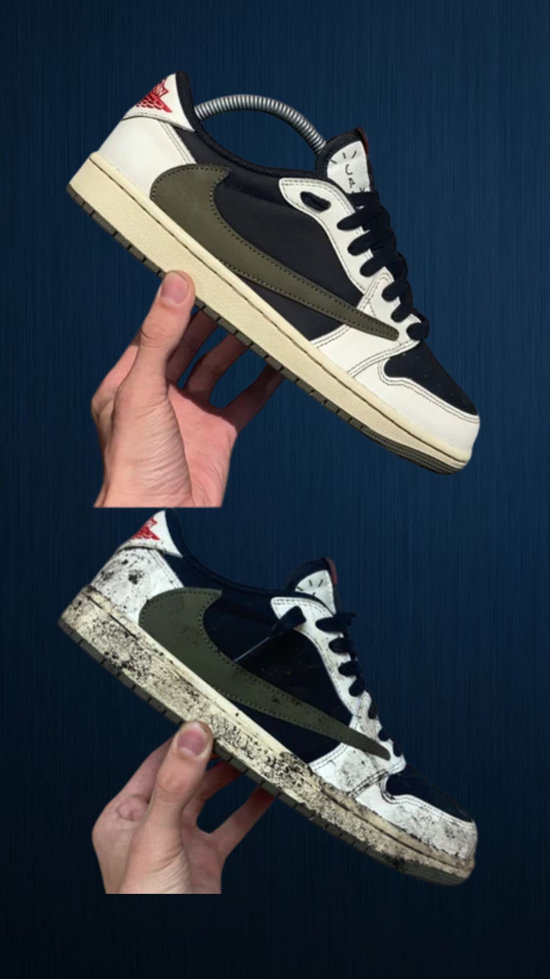 Résultat restauration sneaker
